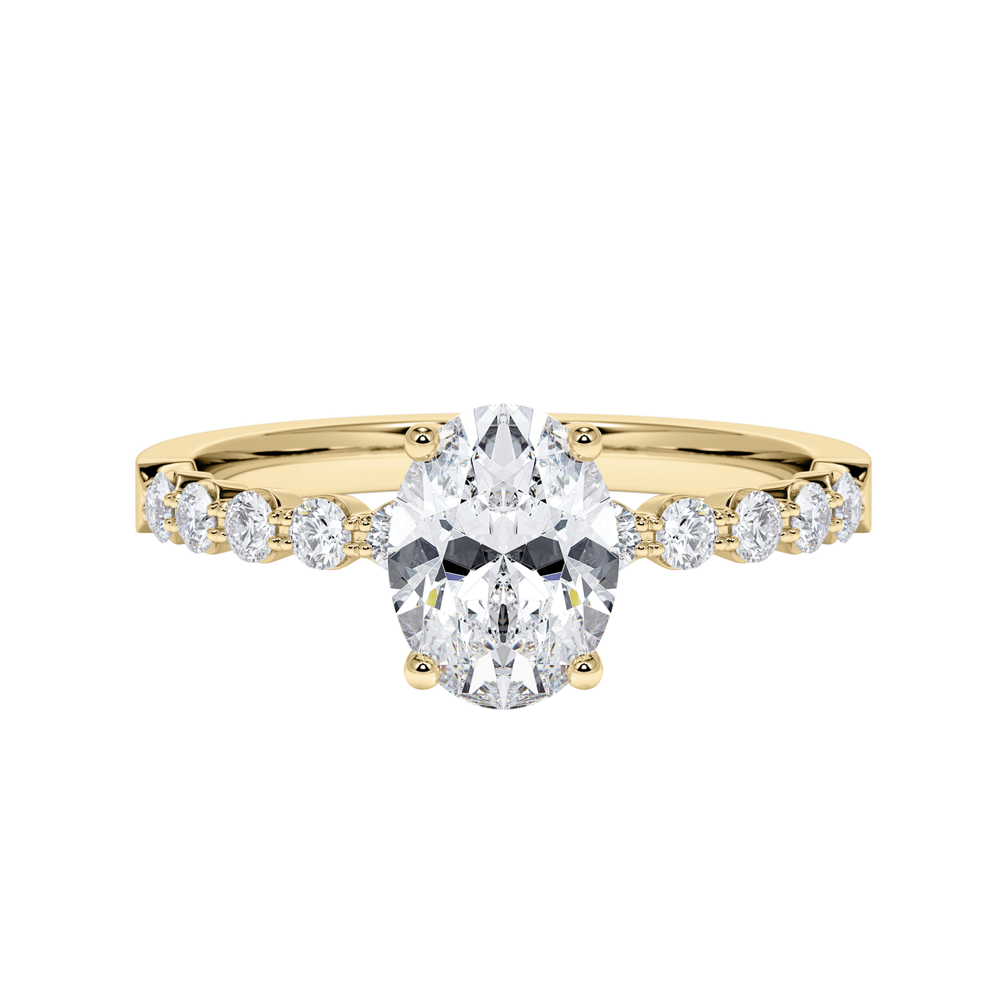 Labordiamanten Verlobungsring 585 Gold