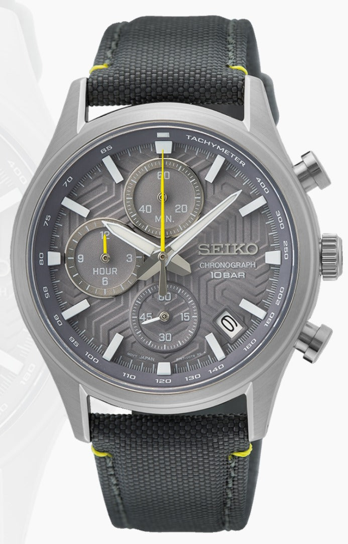 SEIKO QUARZ CHRONOGRAPH MIT TACHYMETER SSB423P1