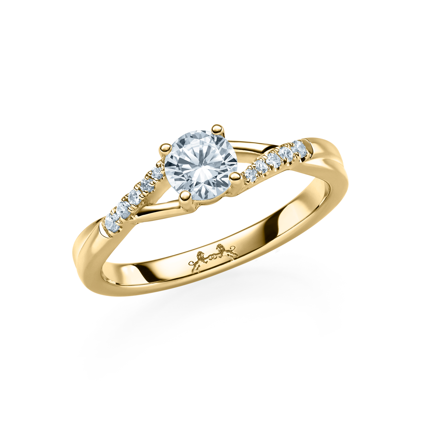 Labordiamanten Verlobungsring 585 Gold