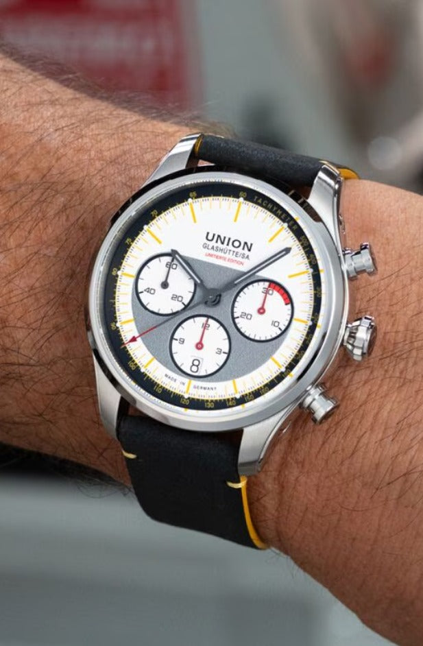 UNION GLASHÜTTE BELISAR CHRONOGRAPH LIMITIERTE EDITION SILVRETTA CLASSIC D009.427.18.011.09