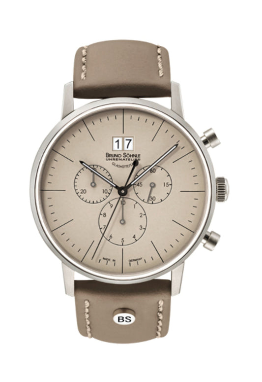 BRUNO SÖHNLE GLASHÜTTE STUTTGART CHRONOGRAPH BIG 17-13177-141
