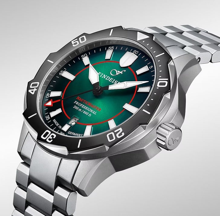 FINDEISEN NAUTICMASTER DIVER DLC F-1253-NM-DLC-G-GB-A26-S