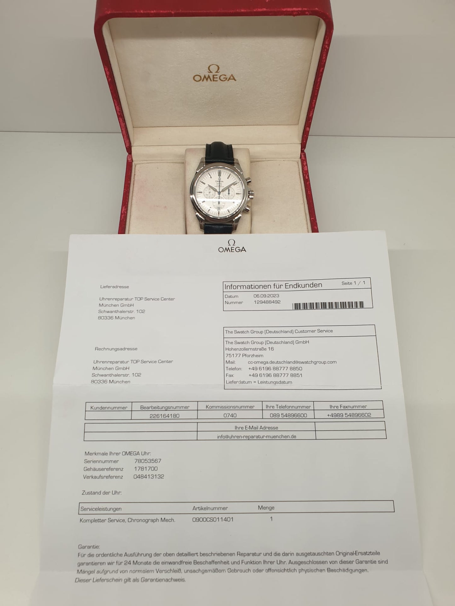 Omega De Ville Chronograph Co-Axial-Chronometer Ref: 4841.31.32