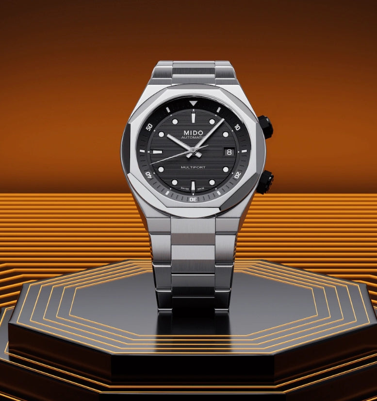 MIDO MULTIFORT 8 TWO CROWNS M047.507.11.051.00