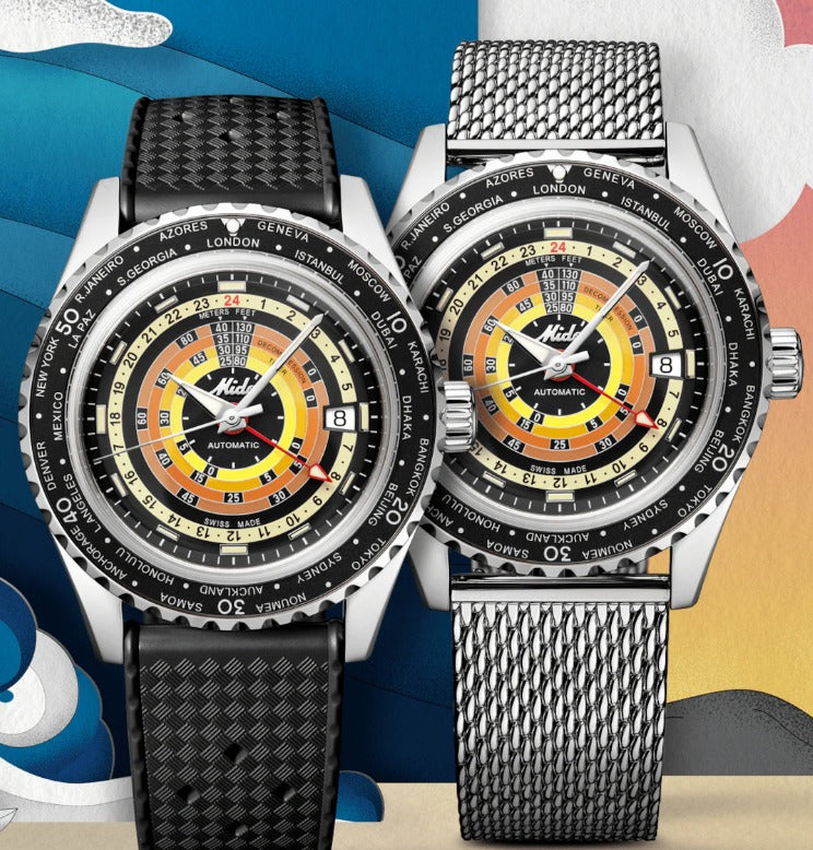 MIDO NEUHEIT OCEAN STAR DECOMPRESSION WORLDTIMER M026.829.17.051.00