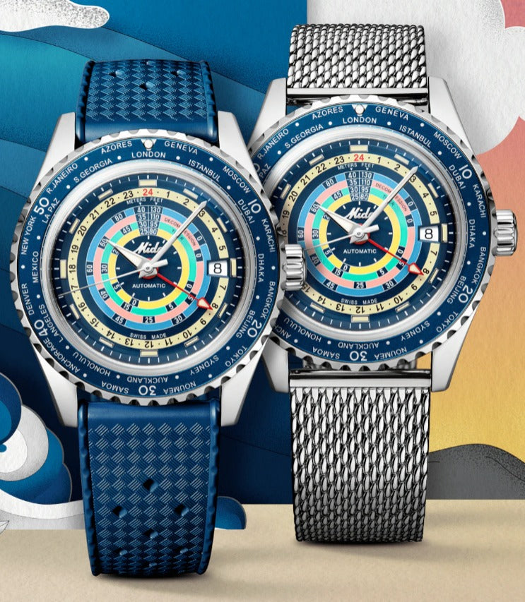 MIDO NEUHEIT OCEAN STAR DECOMPRESSION WORLDTIMER M026.829.17.041.00