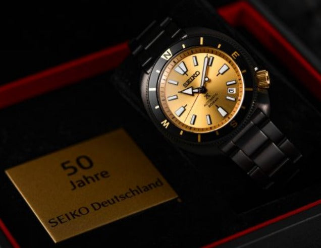 SEIKO PROSPEX 50 JAHRE SEIKO DEUTSCHLAND LIMITED EDITION LIMITIERT AUF 500 STK. WELTWEIT SRPJ73K1