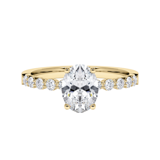 Labordiamanten Verlobungsring 585 Gold