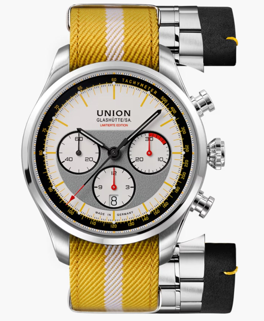 UNION GLASHÜTTE BELISAR CHRONOGRAPH LIMITIERTE EDITION SILVRETTA CLASSIC D009.427.18.011.09