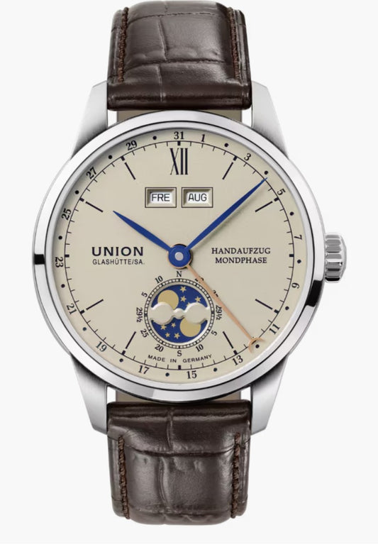 UNION GLASHÜTTE 1893 Johannes Dürrstein Edition "Doppelmondphase" D007.458.16.039.00