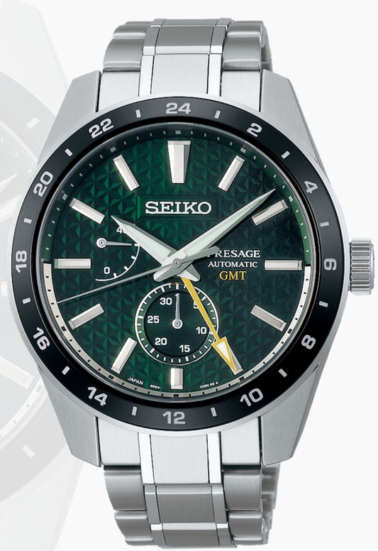 SEIKO PRESAGE AUTOMATIK "SHARP EDGED" GMT SPB219J1
