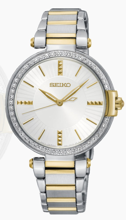 SEIKO QUARTZ MIT KRISTALLEN SRZ516P1