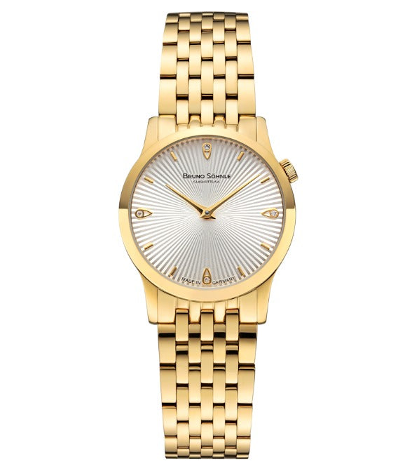 Front view with bag zipped and handles upright.