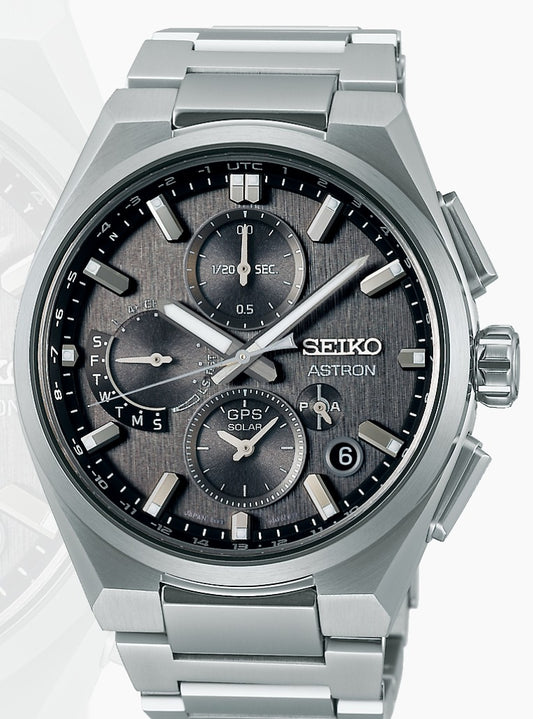 SEIKO ASTRON GPS SOLAR DUAL TIME CHRONOGRAPH SSH163J1