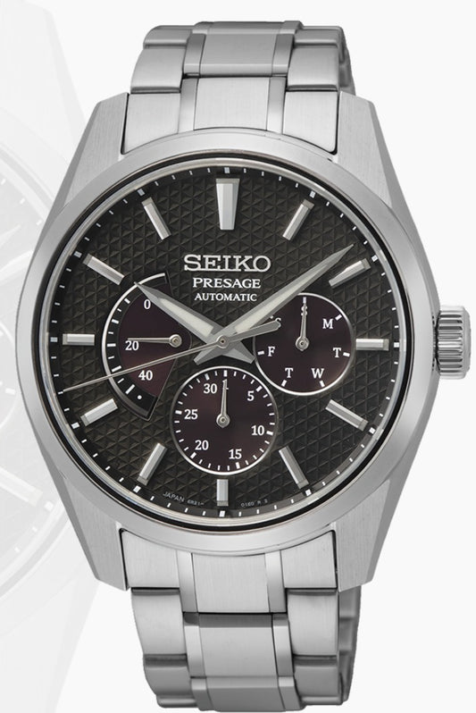 SEIKO PRESAGE AUTOMATIK "SHARP EDGED" MULTIFUNKTION SPB307J1