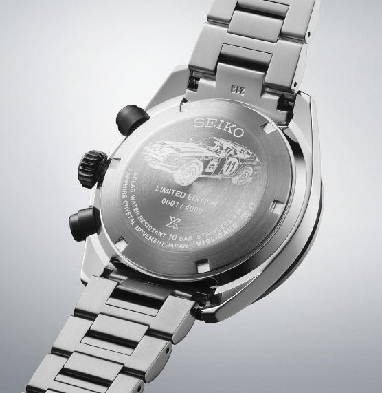 SEIKO PROSPEX SPEEDTIMER SSC957 Solar Chronograph Datsun 240Z Limited Edition Limitiert auf 4,000 Stück