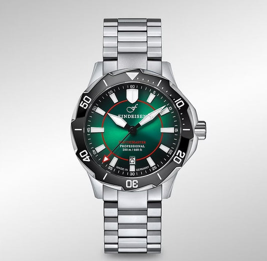 FINDEISEN NAUTICMASTER DIVER DLC F-1253-NM-DLC-G-GB-A26-S