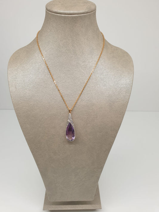 Amethyst Collier Vintage Art Deco