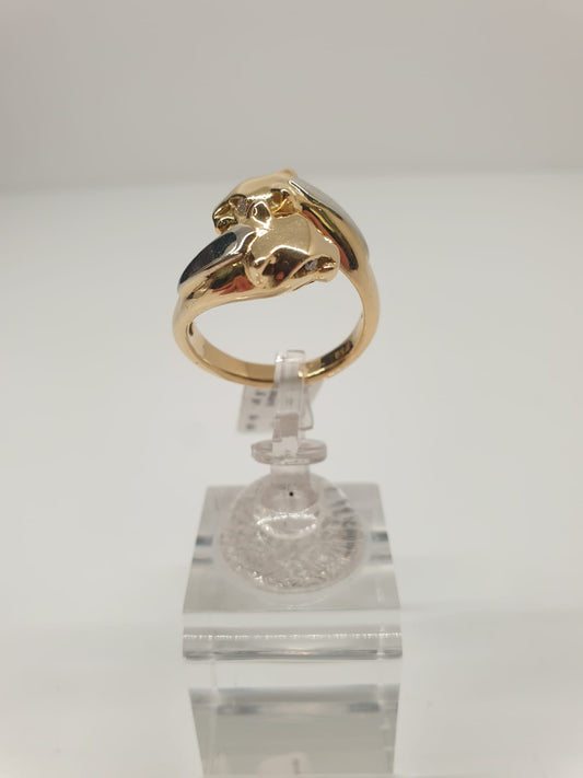 18 Karat Gold Pantherring