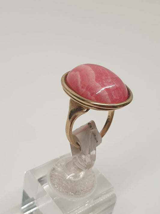 Naturstein Ring Rhodochrosit rosa