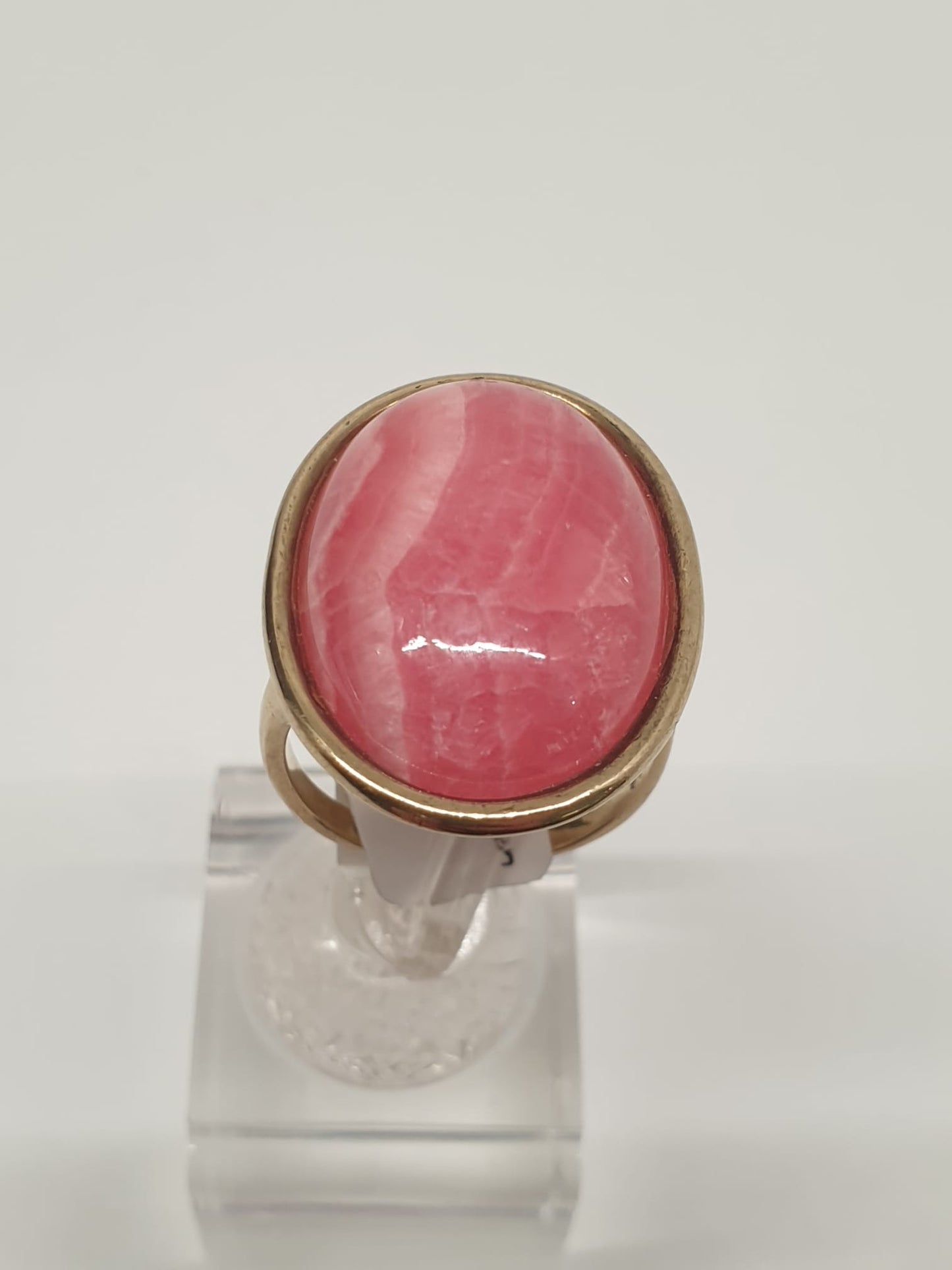Naturstein Ring Rhodochrosit rosa