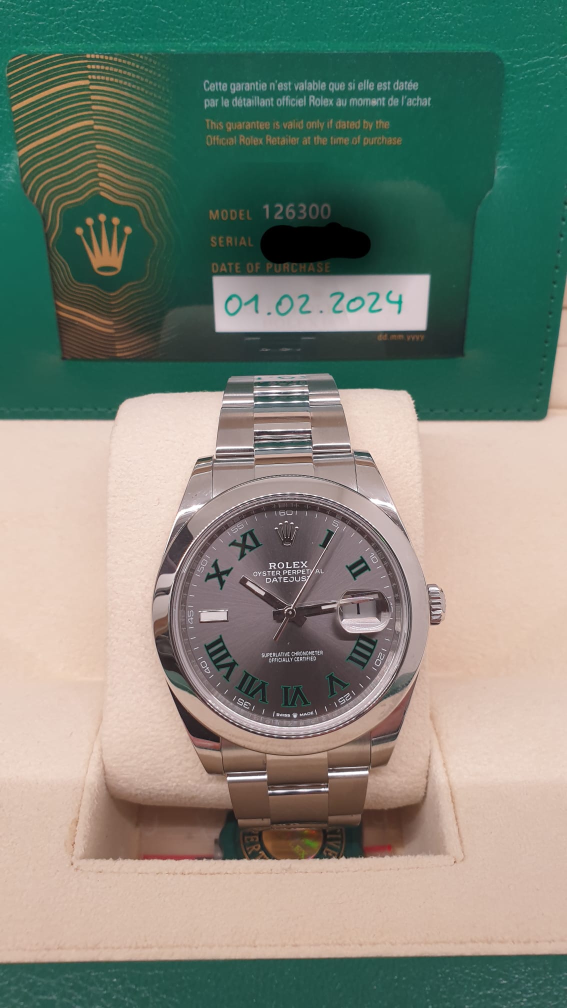 Rolex Datejust 41mm "Wimbledon" Modell: 126300