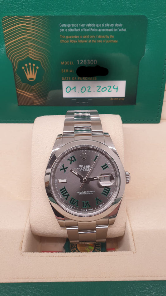 Rolex Datejust 41mm "Wimbledon" Modell: 126300