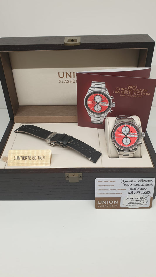 UNION GLASHÜTTE VIRO CHRONOGRAPH LIMITED EDITION SILVERETTA CLASSIC 2023