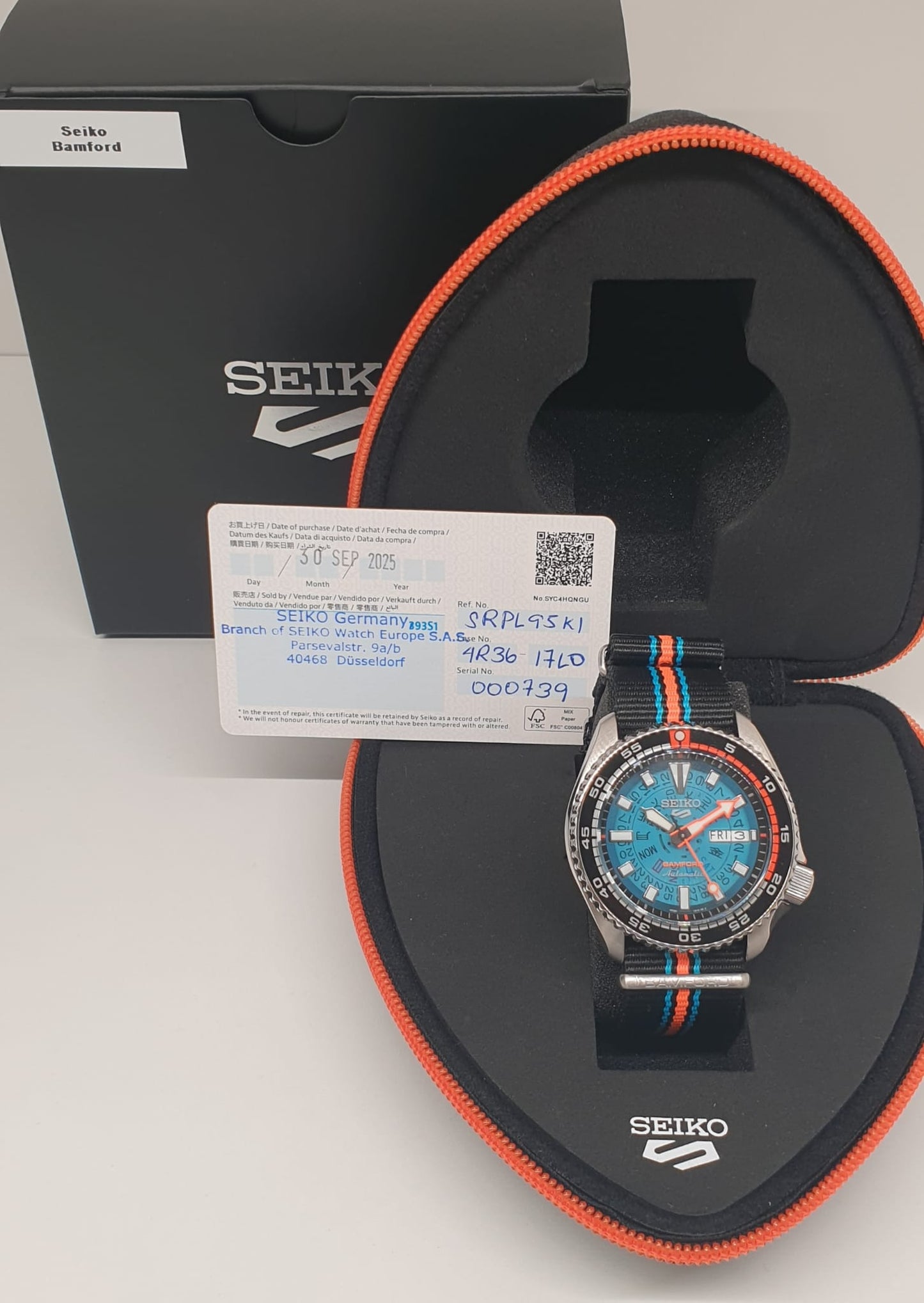 SEIKO 5 Sports BAMFORD Limited Edition auf 2025 Stk. SRPL95