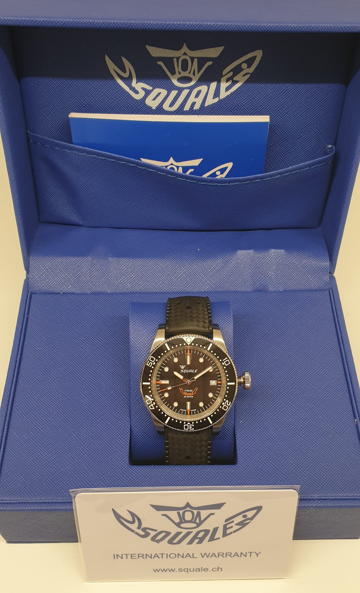 SQUALE Modell: 1545 Black Rubber Artikelnr: 1545 BKBKC.HT