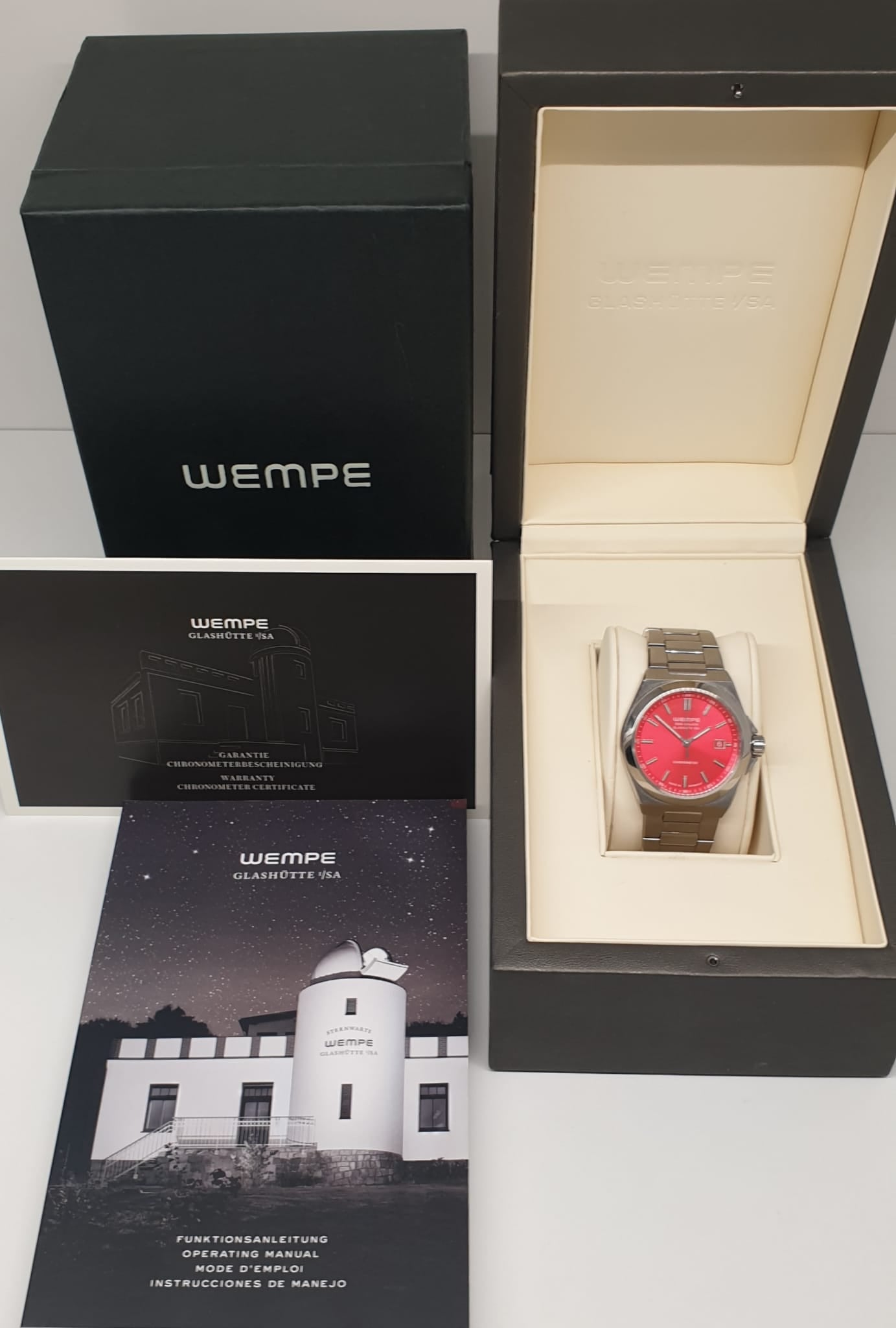 Wempe Glashütte Iron Walker Automatik Rot 40 W100016