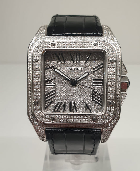 Cartier Santos XL Iced Out Referenznr. 2656