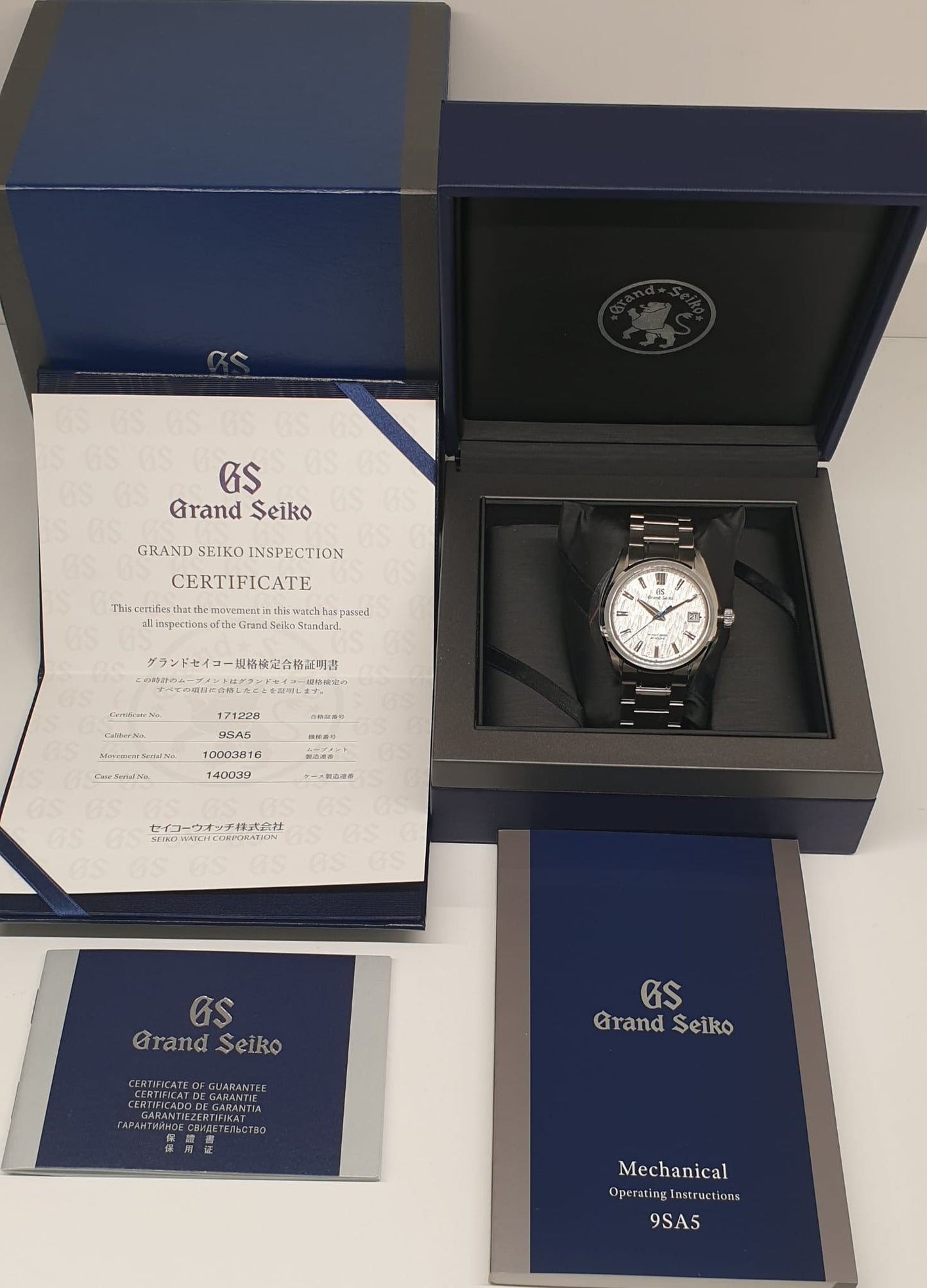 GRAND SEIKO Ref: SLGH 005 "WHITE BIRCH"