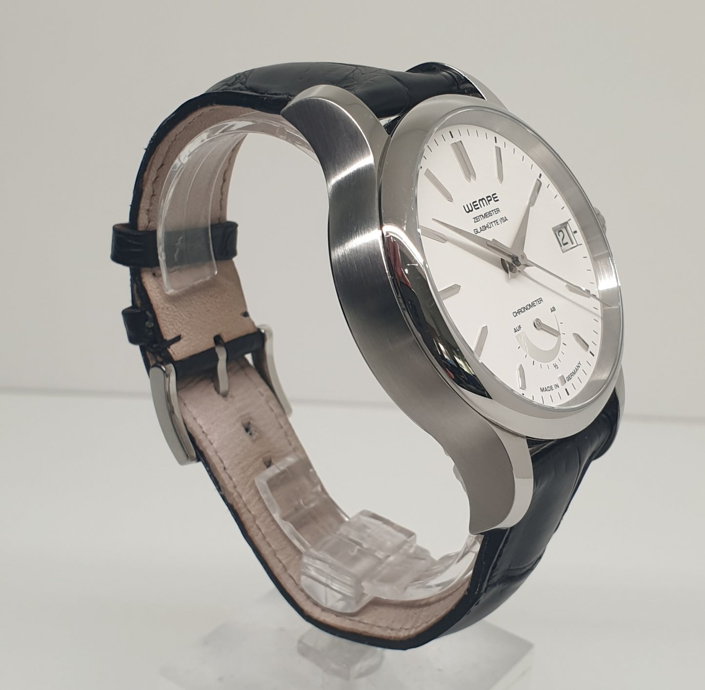 Wempe Glashütte Zeitmeister Klassik mit Gangreserve