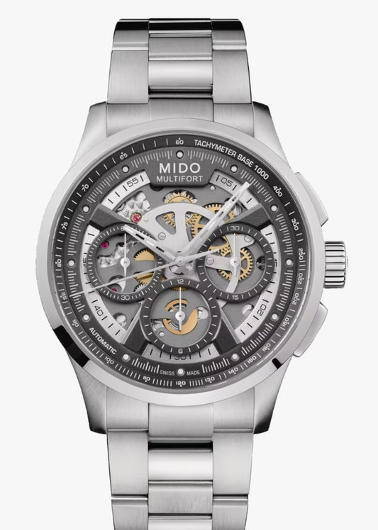 MIDO MULTIFORT SKELETON CHRONOGRAPH M038.662.11.060.00