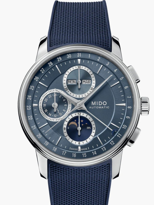 MIDO BARONCELLI CHRONOGRAPH MOONPHASE M027.625.17.041.00